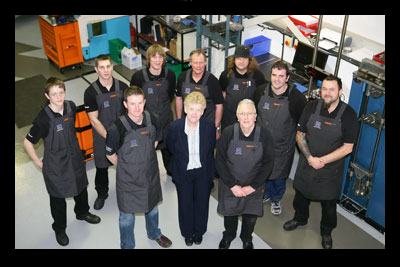 The Maxton team in their new workshop
